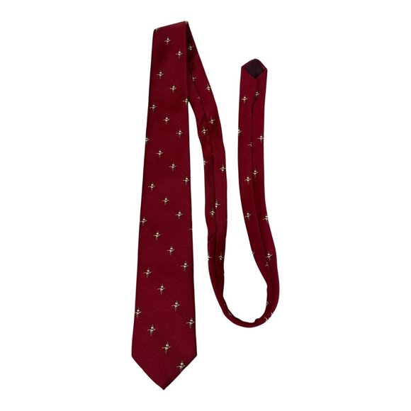 Jason Ian for Karlink Burgundy Tie – Duck Hunting Motif – 54” Neckwear - Picture 1 of 3